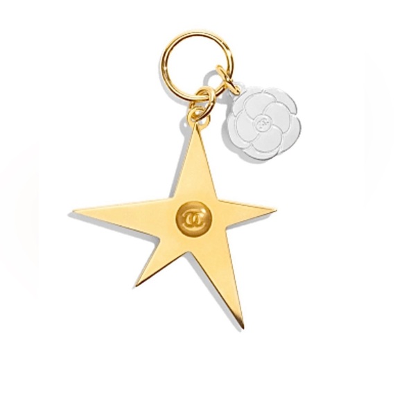 CHANEL Accessories - Chanel 2025 Christmas Gold Comet and Camellia Charm